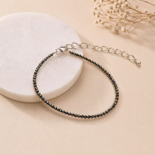 Natural Pyrite Anklet for Her