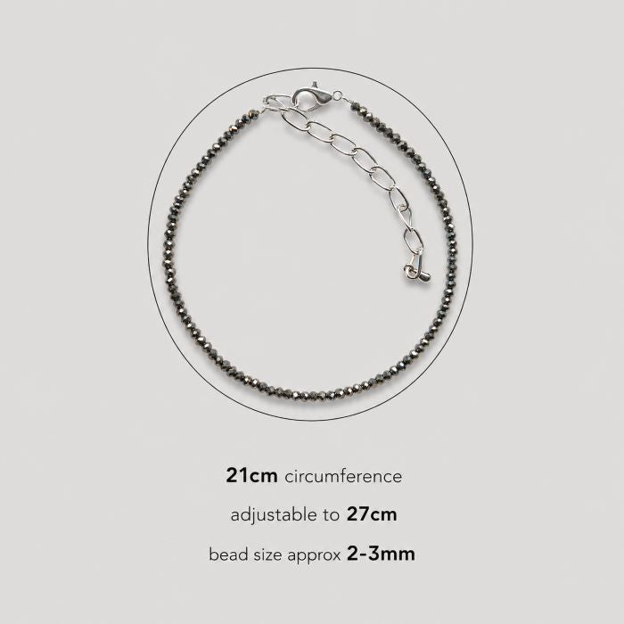 Natural Pyrite Anklet for Her