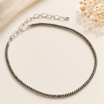 Natural Pyrite Anklet for Her