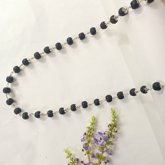 Silver Plated Original Karungali Mala