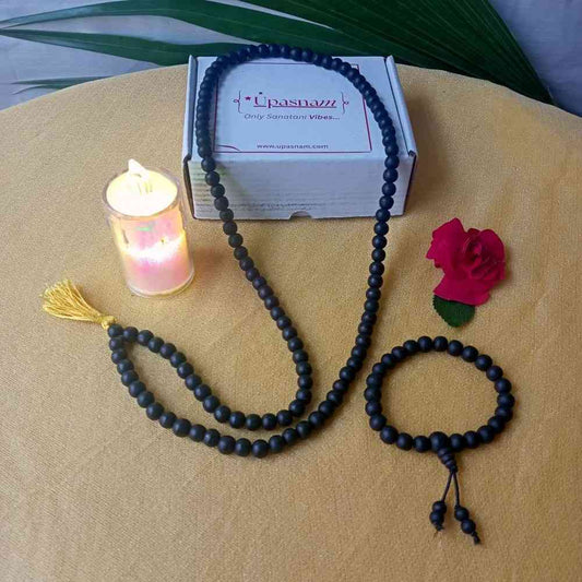Original Karungali Malai + Bracelet Combo