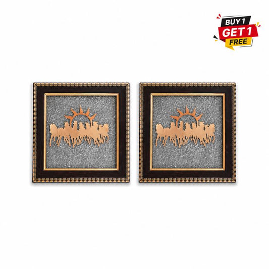 7 Horses Raw Pyrite Frame - Buy 1 Get 1 Free