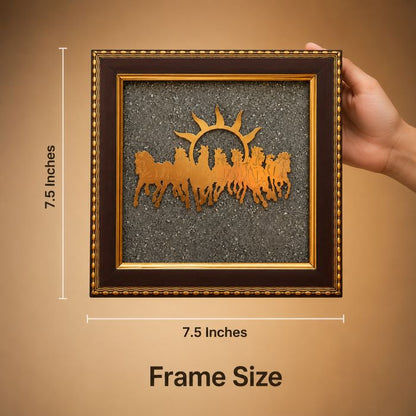 7 Horses Raw Pyrite Frame - Buy 1 Get 1 Free