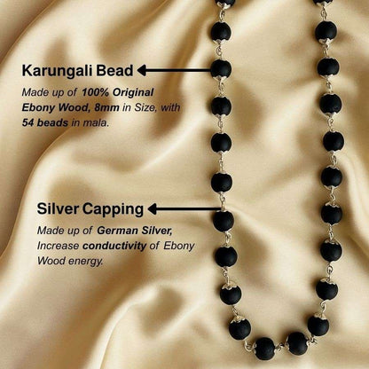Silver Plated Original Karungali Mala