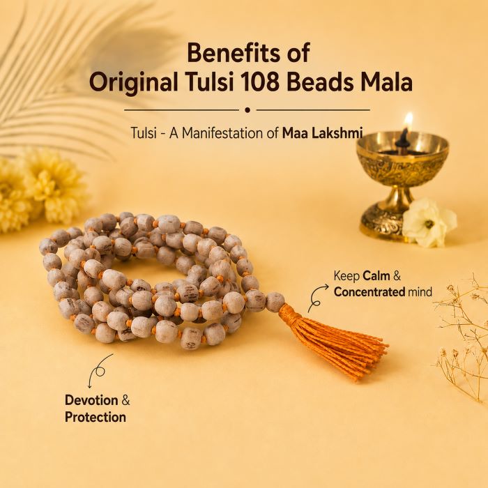 Lab Certified Tulsi Mala 108+1 Beads
