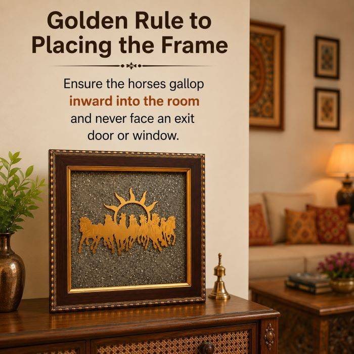 7 Horses Raw Pyrite Frame - Buy 1 Get 1 Free