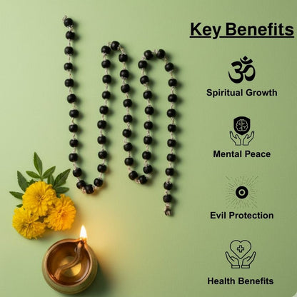 Silver Plated Original Karungali Mala