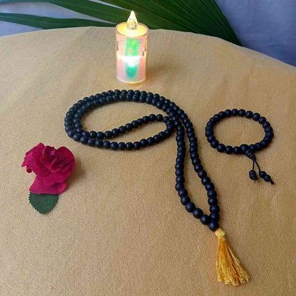 Original Karungali Malai + Bracelet Combo