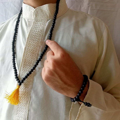 Original Karungali Malai + Bracelet Combo